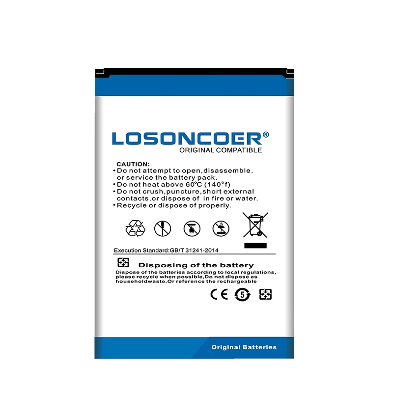 LOSONCOER аккумулятор 2800 мАч для INOI 3 / Lite INOI3 lite хорошее качество батарея мобильного