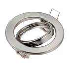 10 шт.Лот Горячая Распродажа MR16GU10 корпус Светодиодный точечный светильник держатель лампы утопленный светильник Отделка Никель белый круглый светильник рамка