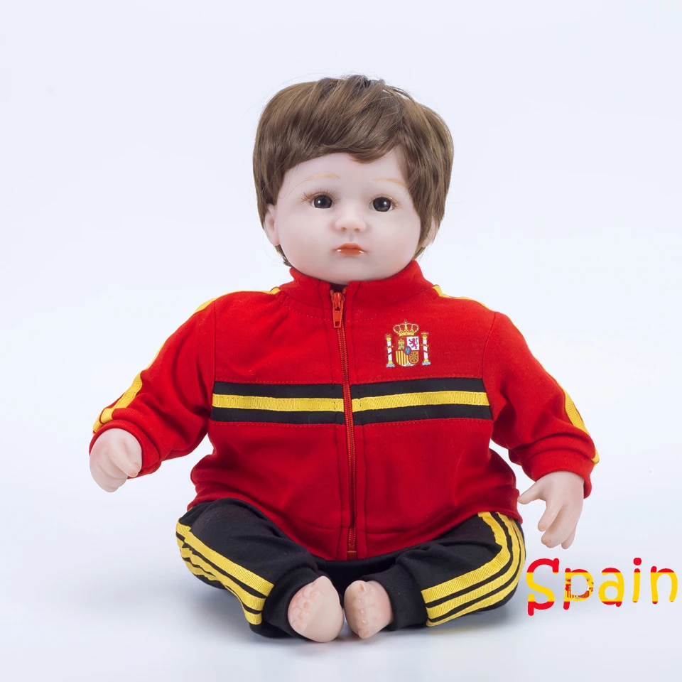 EUFA евро 2020 EFC 18 дюймов футбольная кукла bebe reborn Младенцы силиконовые boneca