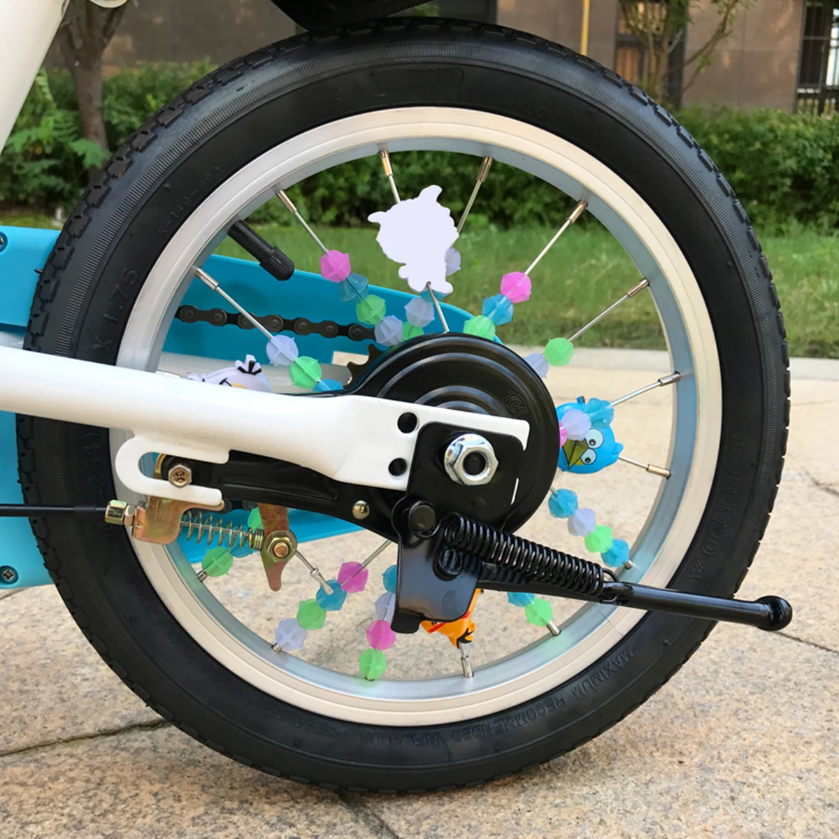 36pcs Bike Spoke Beads Luminous Bicycle Wheel Plastic Clip Bead Wire Decorations | Автомобили и мотоциклы