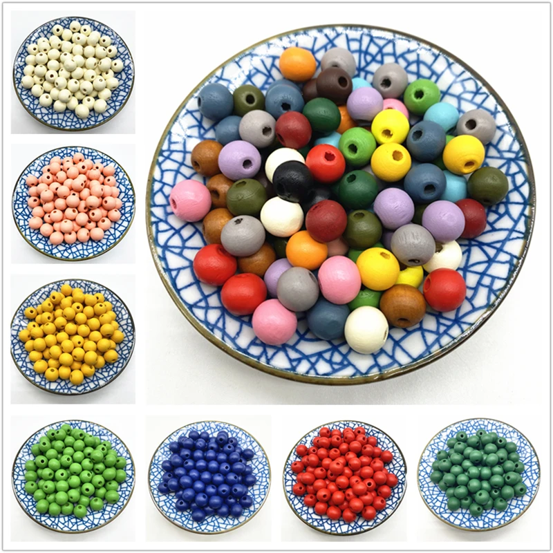 Бусины из натурального дерева 10 мм 30 шт./лот | Украшения и аксессуары