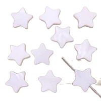 10pcs 10mm mini star shell natural white mother of pearl charms pendant