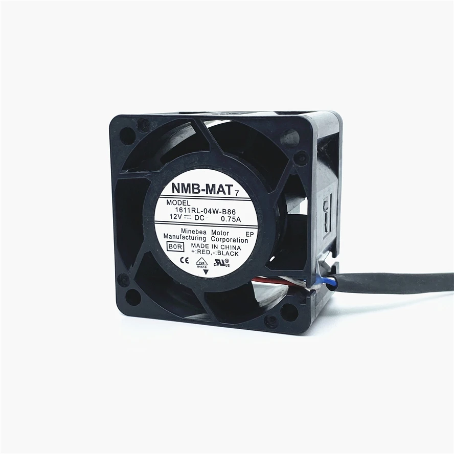 

New NMB-MAT 12V 0.75A 1611RL-04W-B86 4028 40MM 4CM 40x40x28 mm Server Fan 14500RPM 1U 2U Big Power Cooling fan 4pin