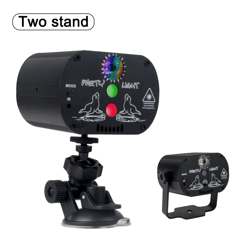 Светодиодный дискотесветильник мини-прожектор с USB лазерный сценический