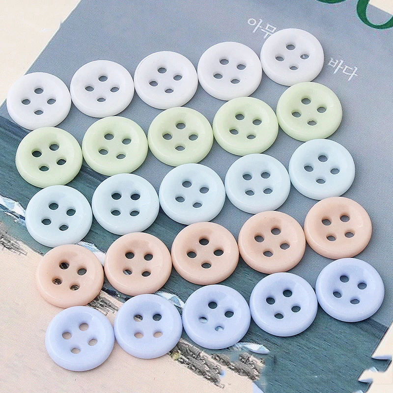 

100pcs High-end Buckle Fashion Shirt Ceramic Four-eye Men's and Women's Clothes Buttons Decorative Accessories