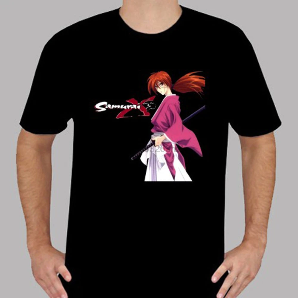 Новый Самурай X Rurouni Kenshin аниме футболка с изображением персонажей видеоигр