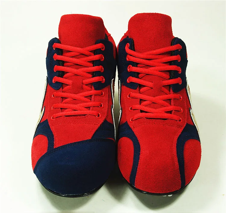 Мужская и женская профессиональная бейсбольная обувь из нубука со стальными