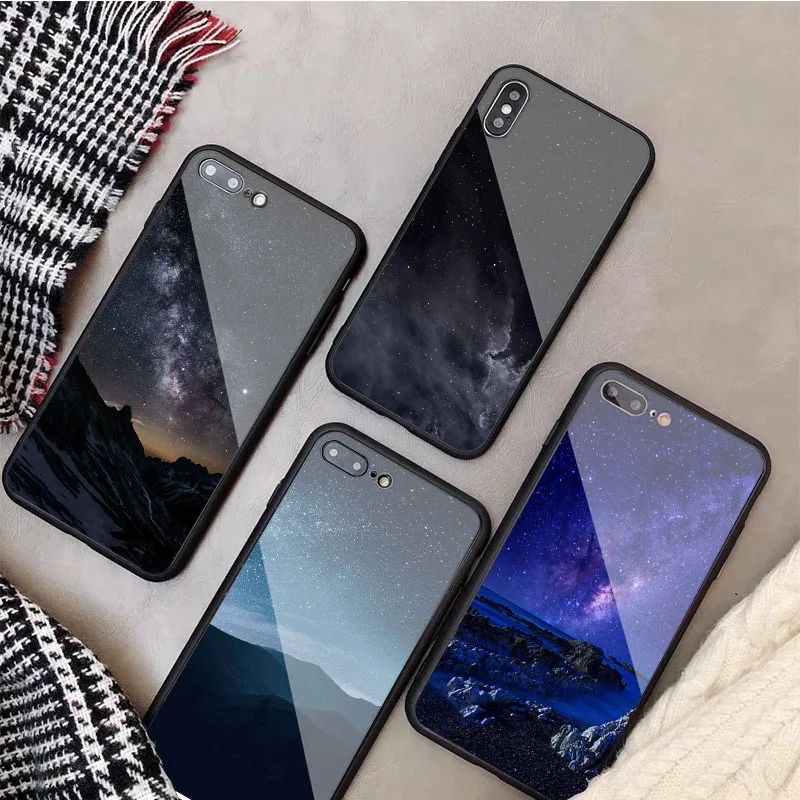 Чехол из закаленного стекла для iphone 13 12 11 Pro Max 5 6 7 8 PLUS X XS XR XSMax | Мобильные телефоны