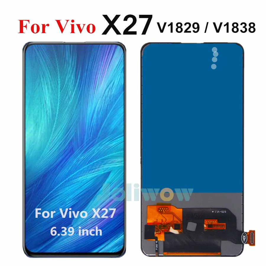 ЖК-экран 6 39 дюйма для Vivo X27 V1829T V1829A V1829 фото-экран с цифровым преобразователем в