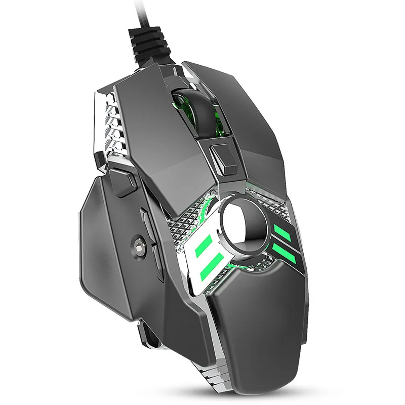 

Wired Gaming Mouse 6400DPI 7Key Programmable Gamer Mice Backlit for Laptop PC DQ-Drop