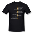 Kaamelott кодовый персонажей футболка Винтаж размера плюс хлопок Пользовательские короткий рукав Футболка Homme