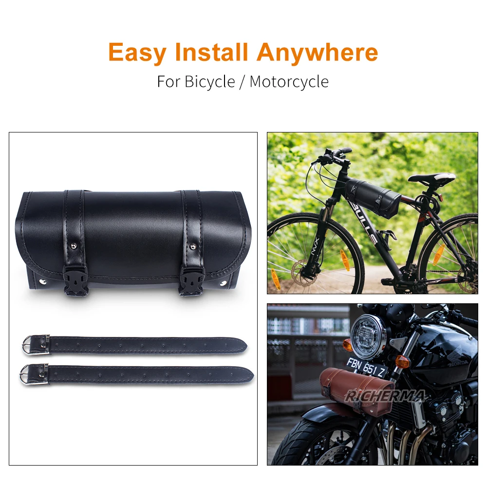 Мотоциклетная сумка из ПУ кожи для Vespa Cafe Racer водонепроницаемая Сумочка