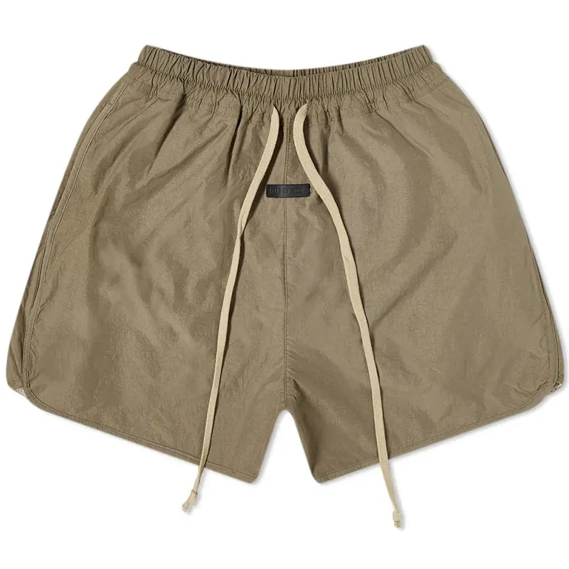 

New Knit Shorts Male Solid Color Essentials Shorts Mens and Womens Beach Shorts High Street Loose Five-point Sports Pants