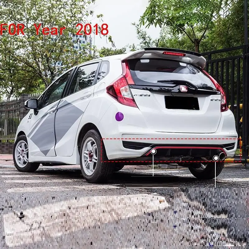 Automovil модифицированный Стайлинг молдинги модификация тюнинг передний автомобиль губы задний диффузор бамперы 14 15 16 18 для Honda Fit