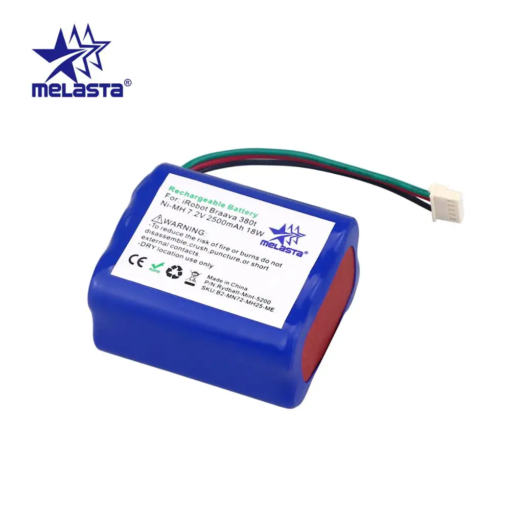 Сменный аккумулятор MELASTA 7 2 в 2500 мАч NiMH для iRobot Roomba Braava 380 380t 380j Mint 5200 5200C робот