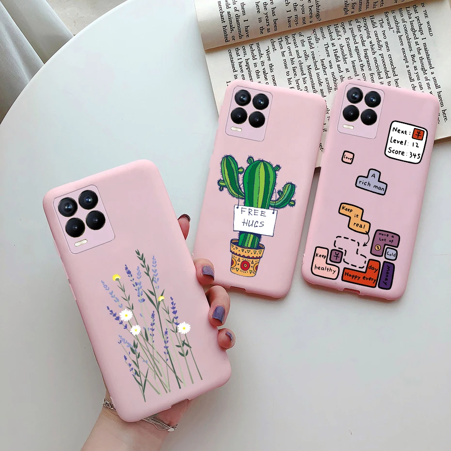 for oppo realme 8 pro case cute painted tpu silicone shockproof soft back phone cover for realme 8 pro global version 6 4 case free global shipping