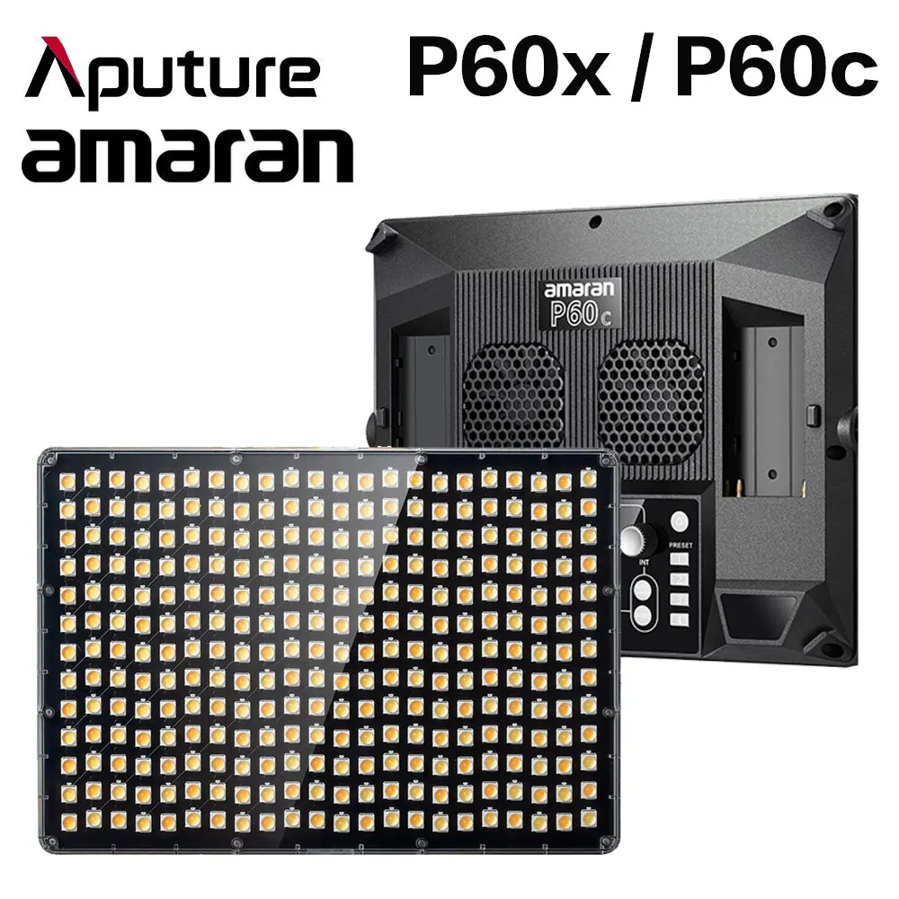 Aputure Amaran P60c RGBWW полноцветный P60x двухцветный светодиодный панельный светильник