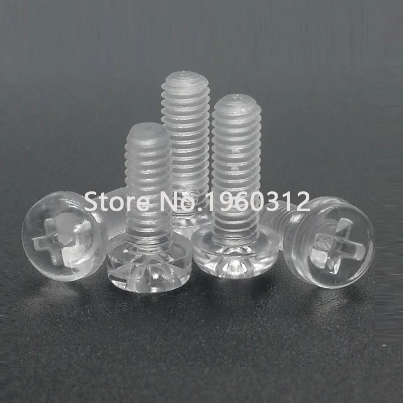 50 комплектов с шестигранной гайкой и акриловым прозрачным пластиковым