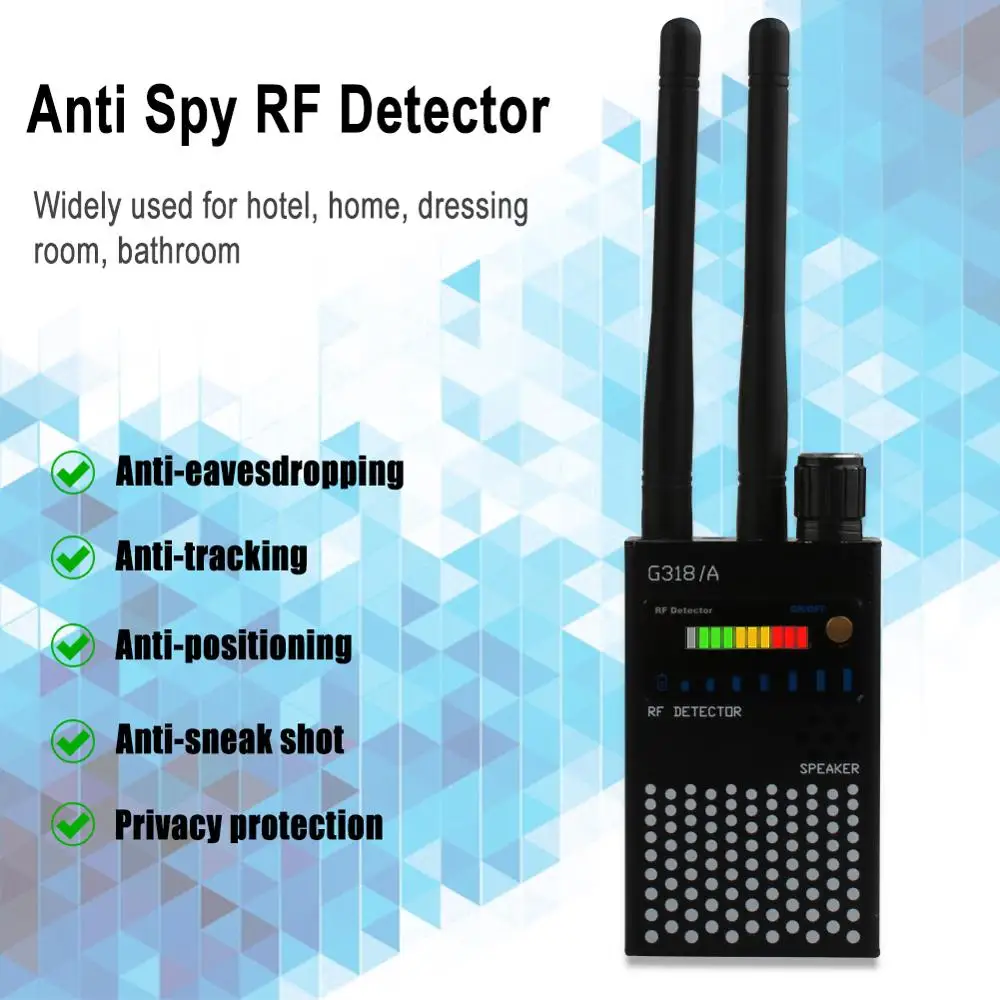 Профессиональный детектор 2 Антенна Анти шпион радиочастотный CDMA сигнала Finder
