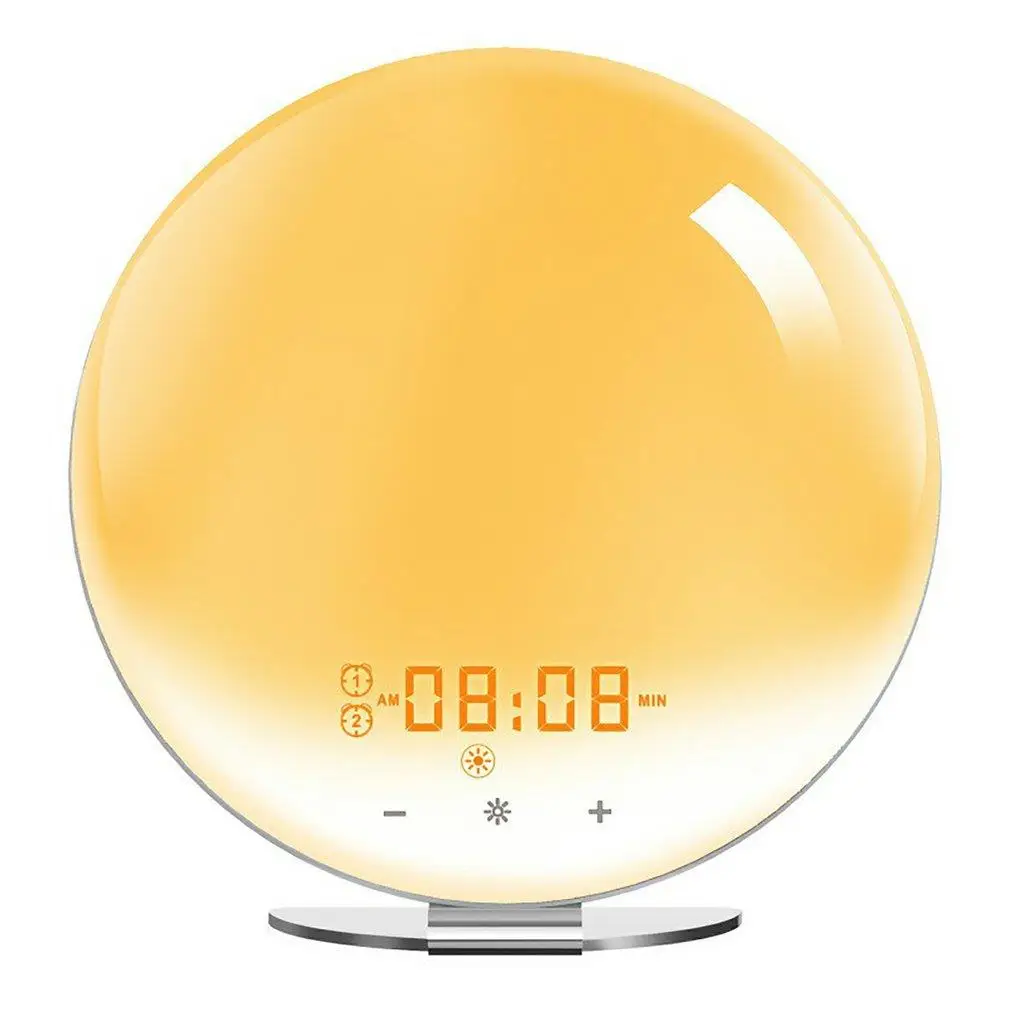 

7 Colors Sunrise Smart Life Tuya App Wake Up Light Clock Smart Wake Up Light Workday Alarm Clock