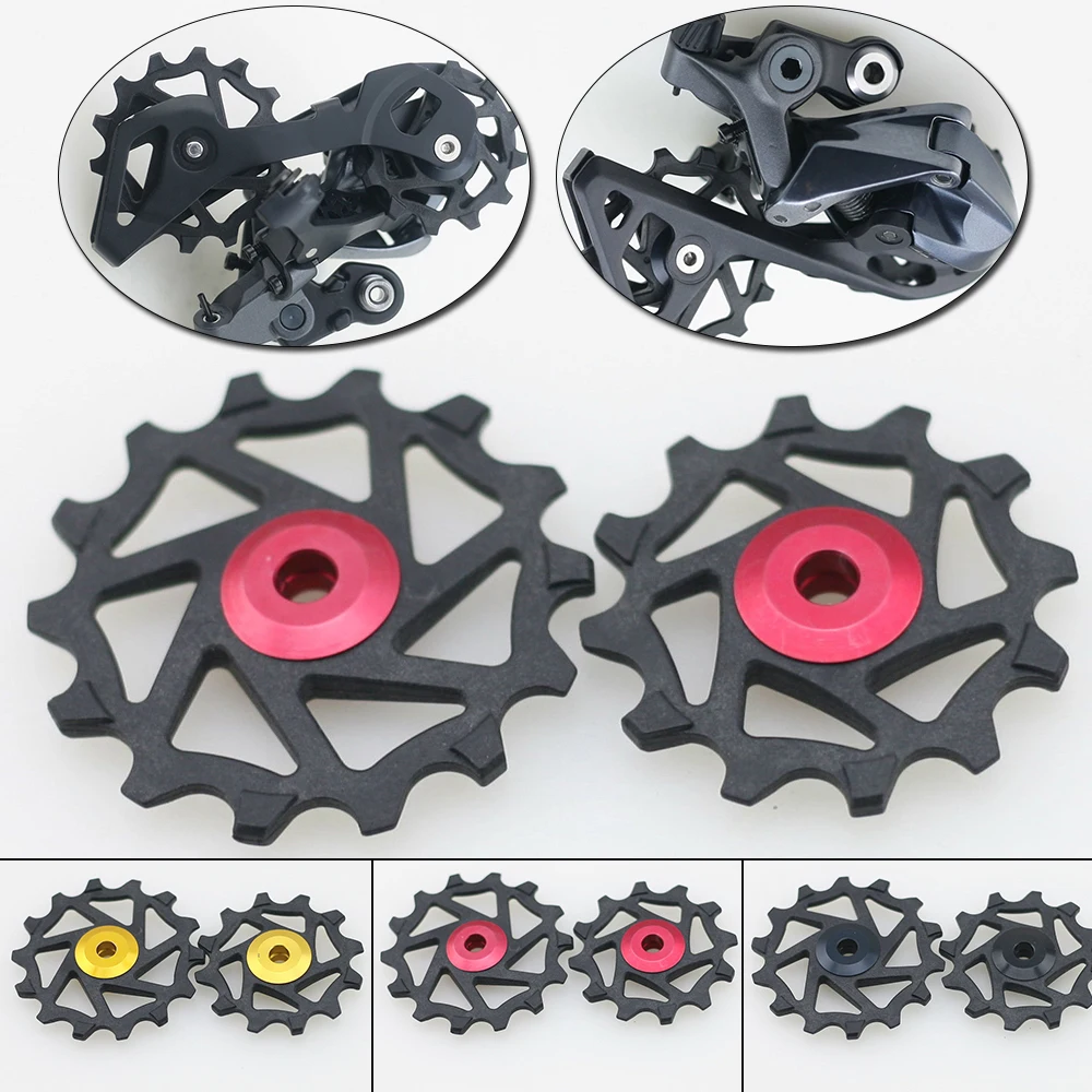 

1 Pair 12T+14T Ceramic Rear Derailleur Pulley / Jockey For XX1 X01 XTR TransmissionRearDerailleurGuideRollerBicycle Derailleur