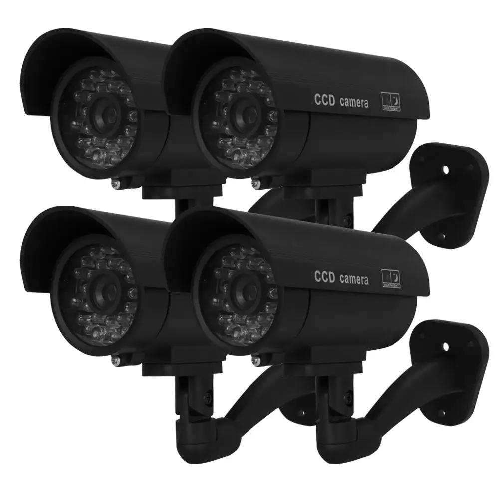 1 шт. поддельные камеры беспроводной ИК манекен наблюдения камера Поддержка