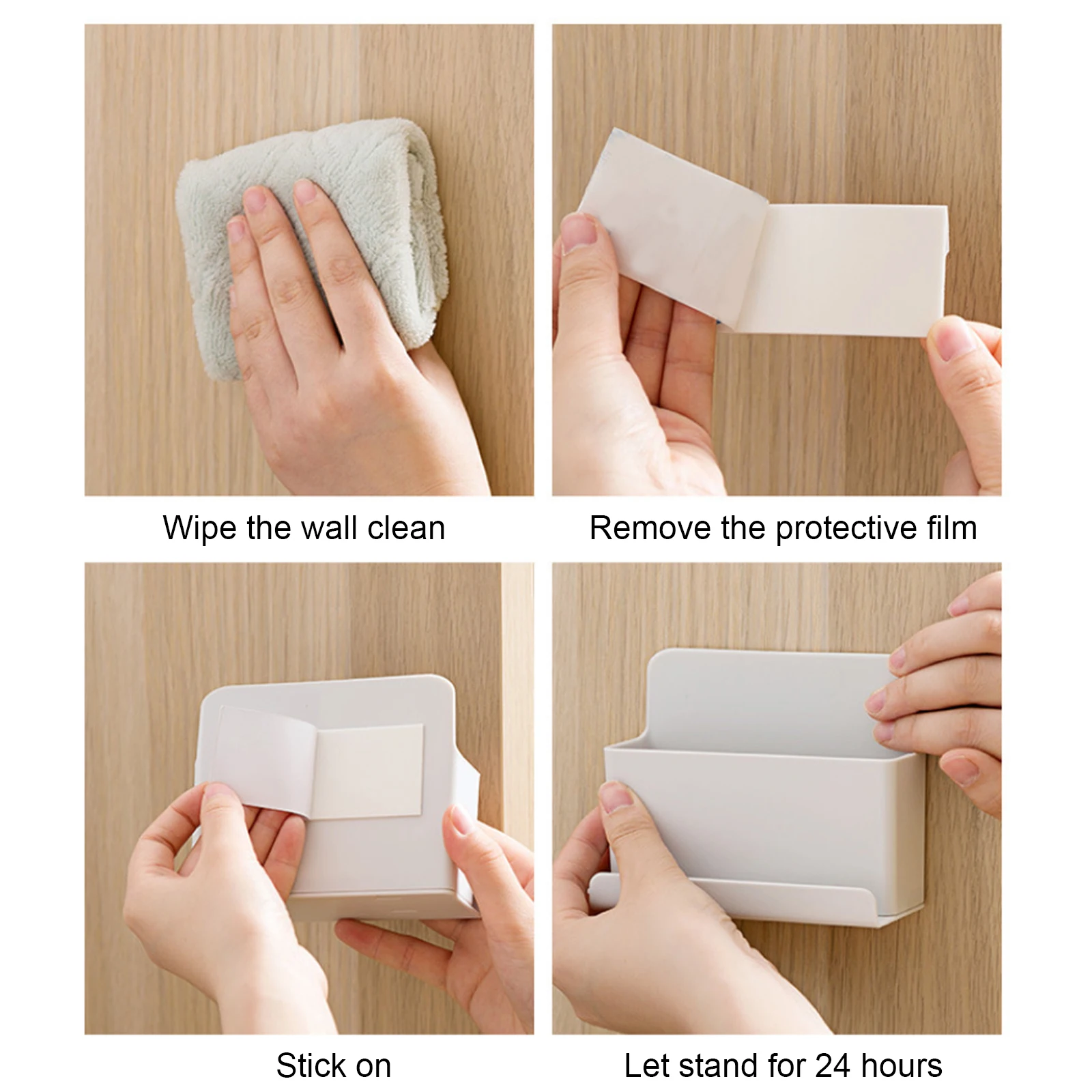 

Multi-function Wall Shelf Organizer Remote Holder Family Mobile Phone Glasses Key Sundries Storage Rack Room Organizer