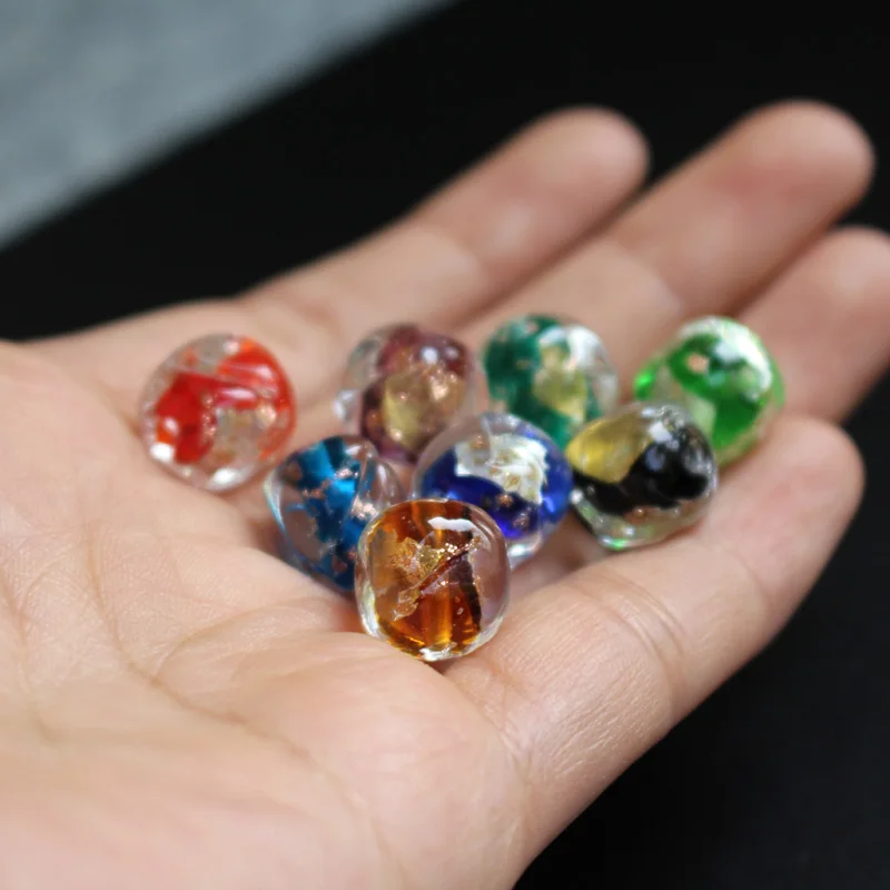 10 шт./лот 11 5 мм * 9 8 неправильной квадратной формы стеклянные бусины Lampwork