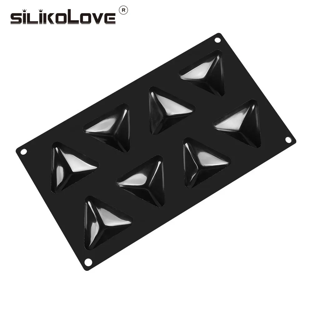SILIKOLOVE Новинка 8 полости силиконовые формы для выпечки украшения инструменты мусс форма для десерта желе формы