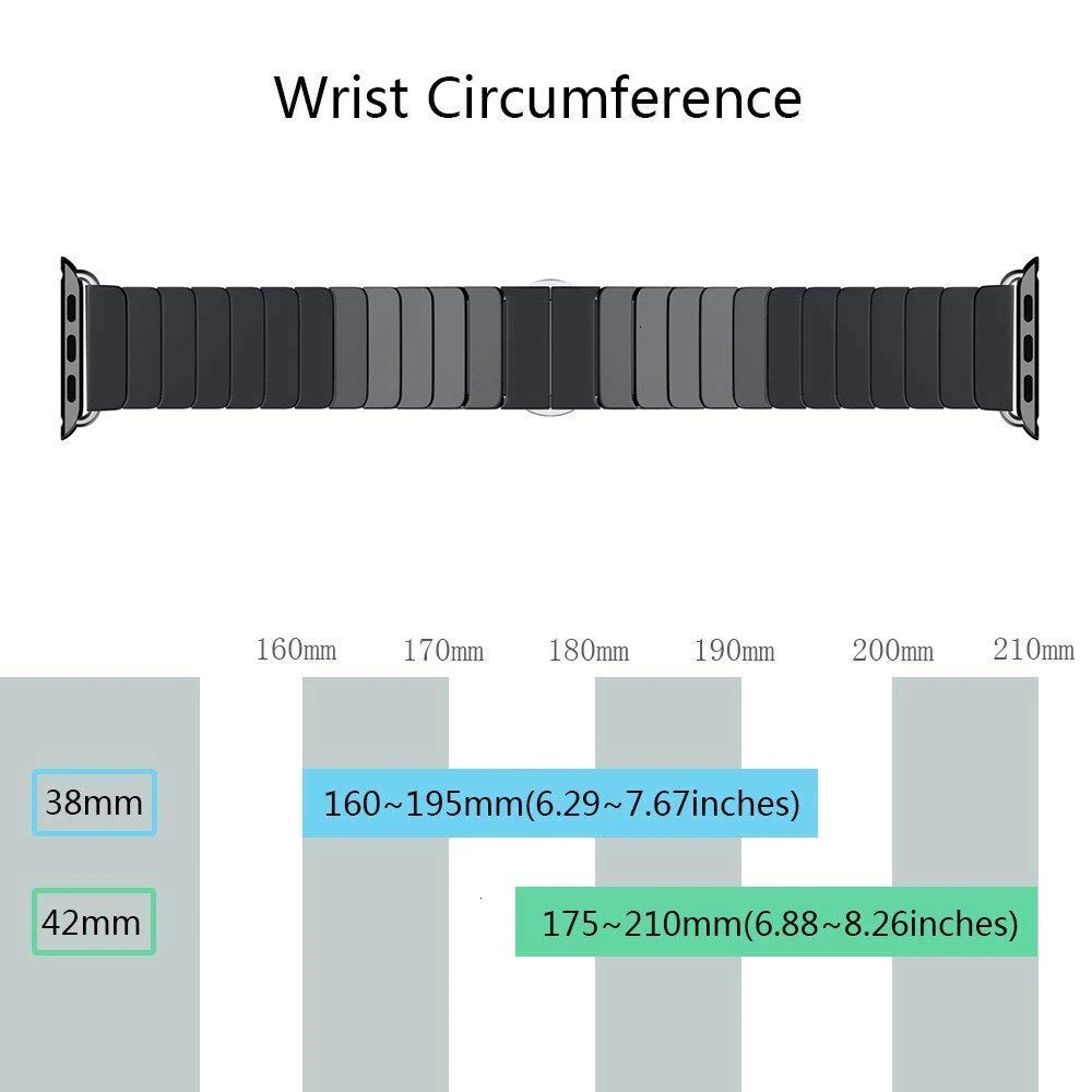 Ceramic Watchband for Apple Watch 6 5 4 3 2 band 44mm 42mm Smart Watch Strap Bracelet Ceramic Watchband iWatch series 40mm 38mm