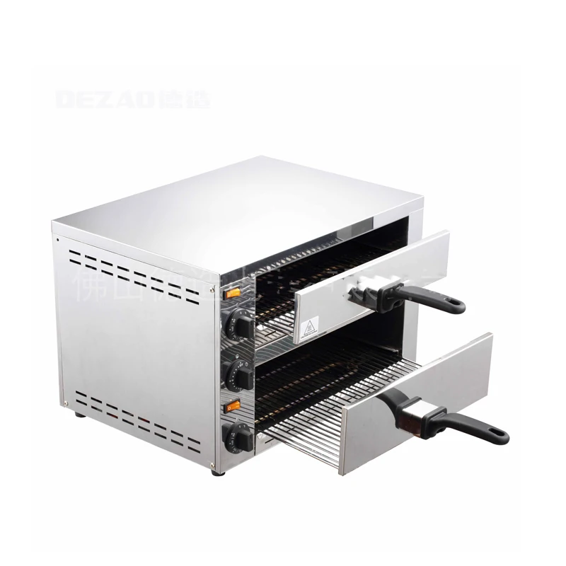 

FP-03A New Electric Baking Oven Double Layer Whole Machine Stainless Steel 12 Inch Chicken Roll Bread Burger Machine