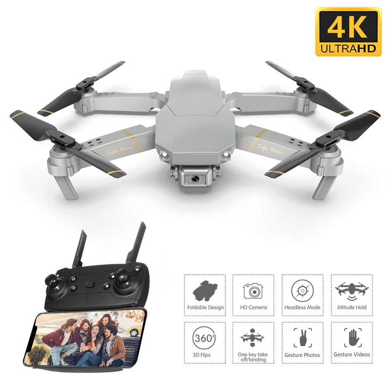 Дрон 4K 2 камеры WiFi FPV складной дистанционное управление | Игрушки и хобби