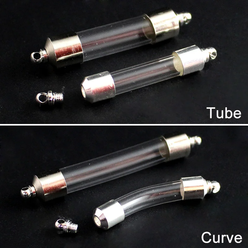 10 шт. кривая абсорбция стеклянная флакон подвеска винтовая крышка труба