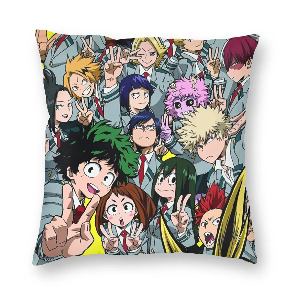 

My Hero Academia Poster Pillowcase Printed Polyester Cushion Cover Gift Boku no Hero Academia Poster Pillow Case Cover 45*45cm