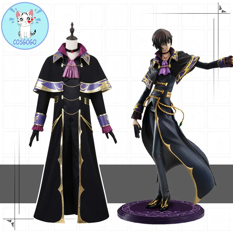 Code Geass Lelouch Lamperouge Косплэй костюм на Хэллоуин Рождество vi Британия для мужчин и