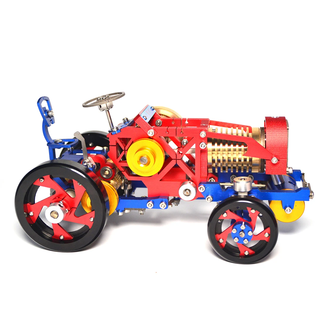 Retro Vacuum Suction Fire Type Metal Stirling Engine Tractor Model 2019 New Car Building Kit Physics Class Demonstration | Игрушки и