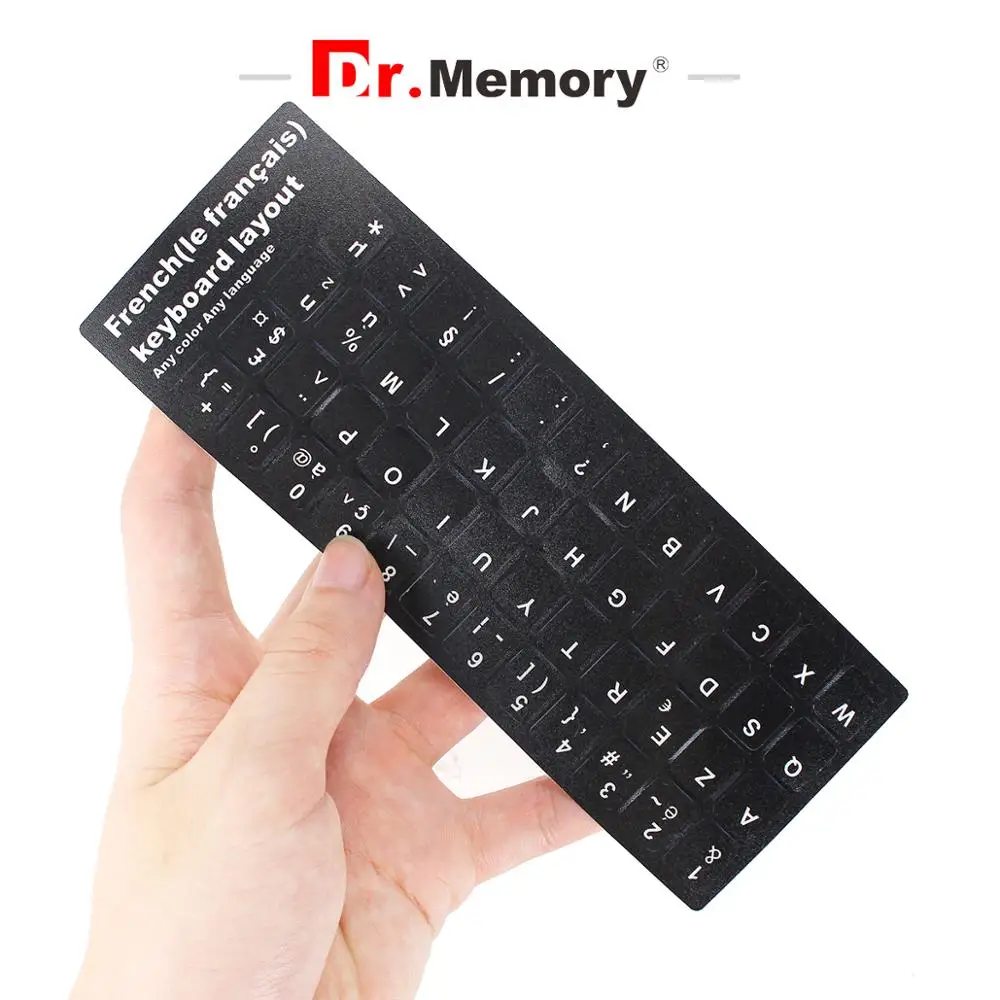 Наклейка на французскую клавиатуру нескользящая раскладка букв для ноутбука