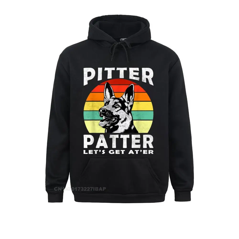 

Pitter TShirt Patter German Shepherd Dog Funny Vintage Retro New Coming Men Sweatshirts Long Sleeve Hoodies Preppy Style Hoods