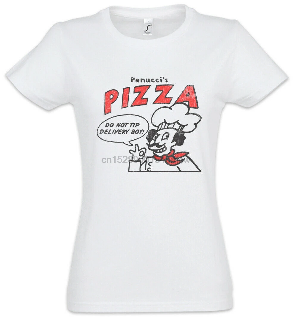 Женская футболка Panucci с пиццей итальянская машина пожарная пиццерия веселая