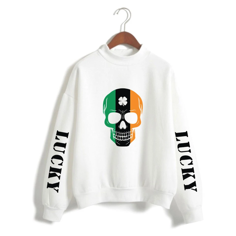 

St Patrick's Day Newest Fashion Irish Letter Print Men Women Casual Sweatshirt Lucky April Grass Print
