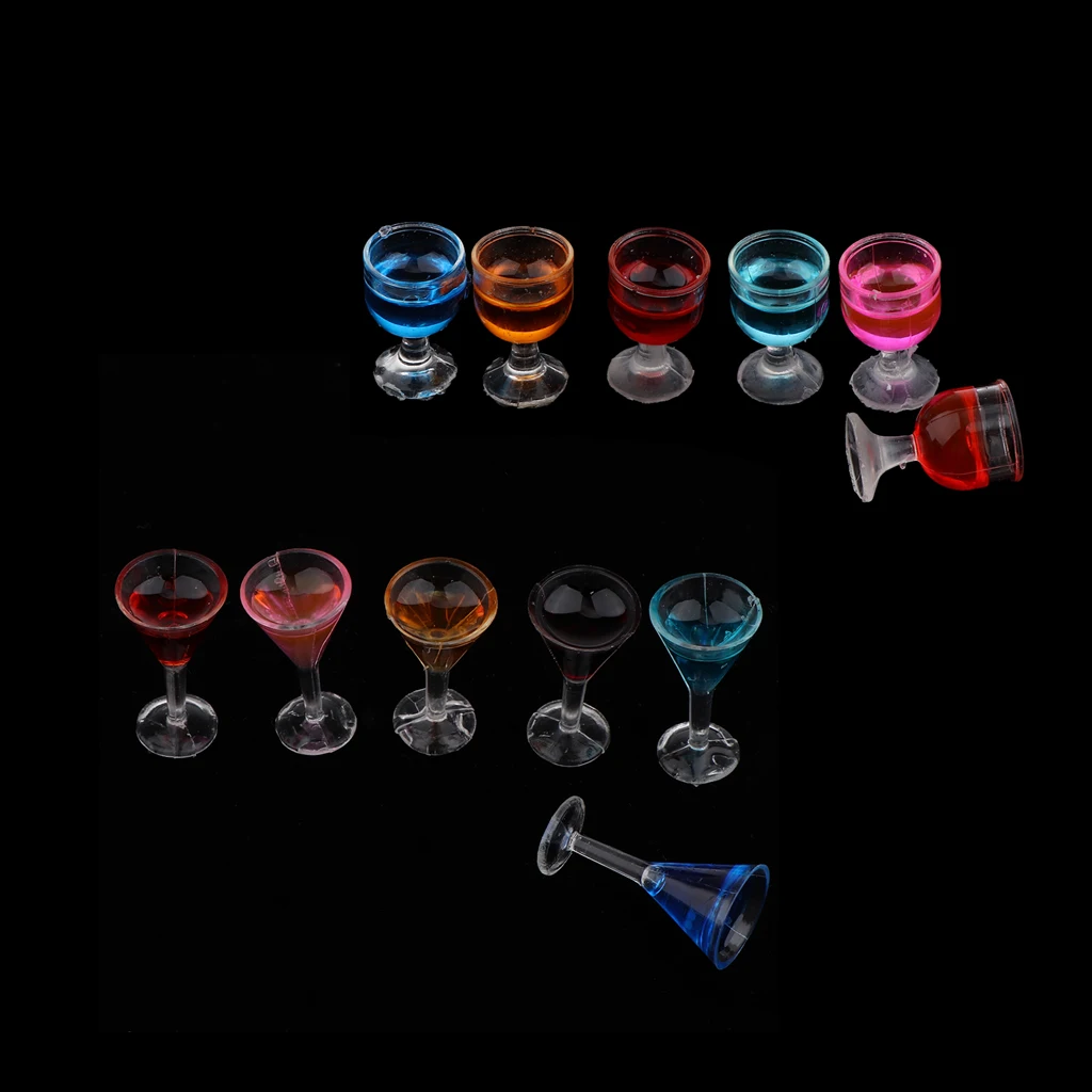 Острые и круглые Коктейльные очки 12 шт. модные бокалы для напитков модель 1/12