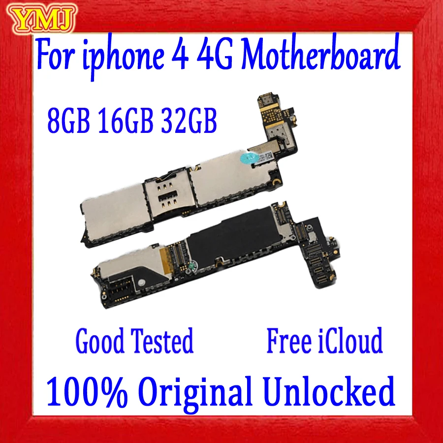 Полный разблокирован для мобильных телефонов iphone 4/4S материнская плата со всеми