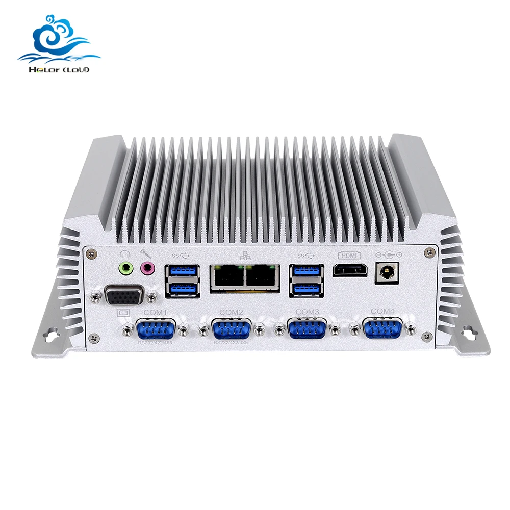 6 * COM 2 LAN Мини ПК Intel Core i7 4650U RS232 HDMI WIFI Ubuntu Windows 10 безвентиляторный промышленный