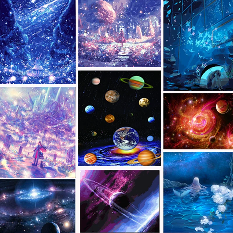 5D алмазная вышивка сделай сам живопись космическая звезда Алмазная мозаика