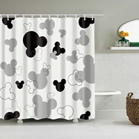 new cartoon pattern mouse shower curtain waterproof 3d cute animals shower curtain with hooks for bathroom decor gifts