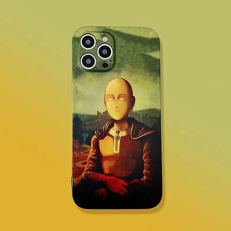 Модный чехол с рисунком ONE PUNCH-MAN для iPhone 11 12 13 Pro Max Mini 7 8 Plus XR X XS MAX трендовый