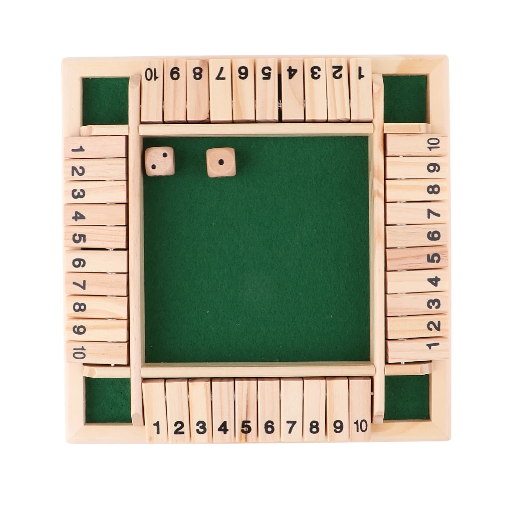 Настольная игра с кубиками Shut the Box настольная цифровая забавная пазл для
