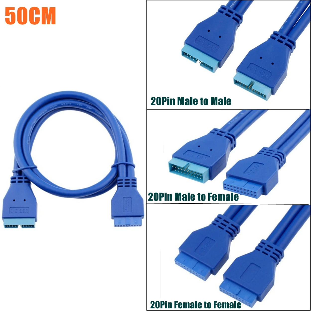USB 3 0 кабель 20Pin мужского и женского пола/кабель со штыревыми соединителями на