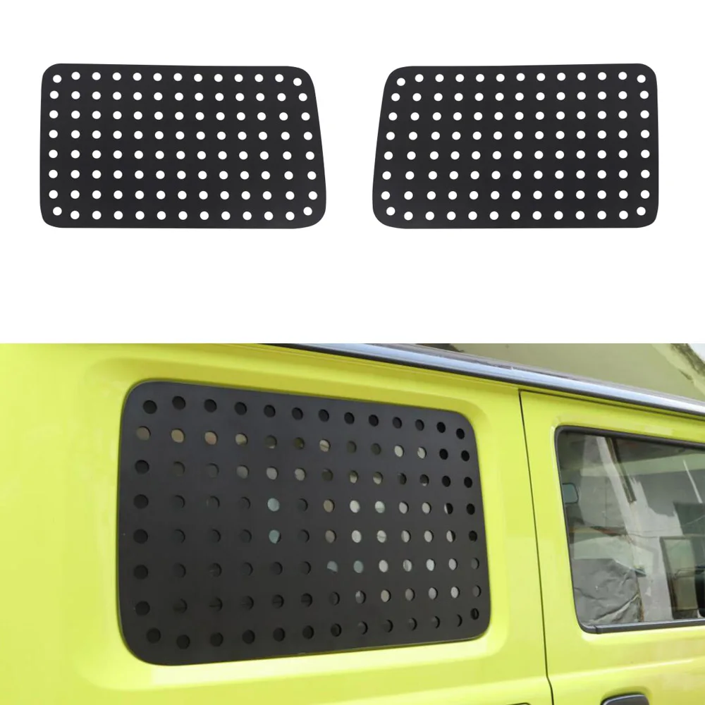 

2pcs New Aluminum Alloy Car-styling For Suzuki Jimny 2019 Up Rear Trunk Side Window Decoration Cover Trim Exterior Auto Moldings