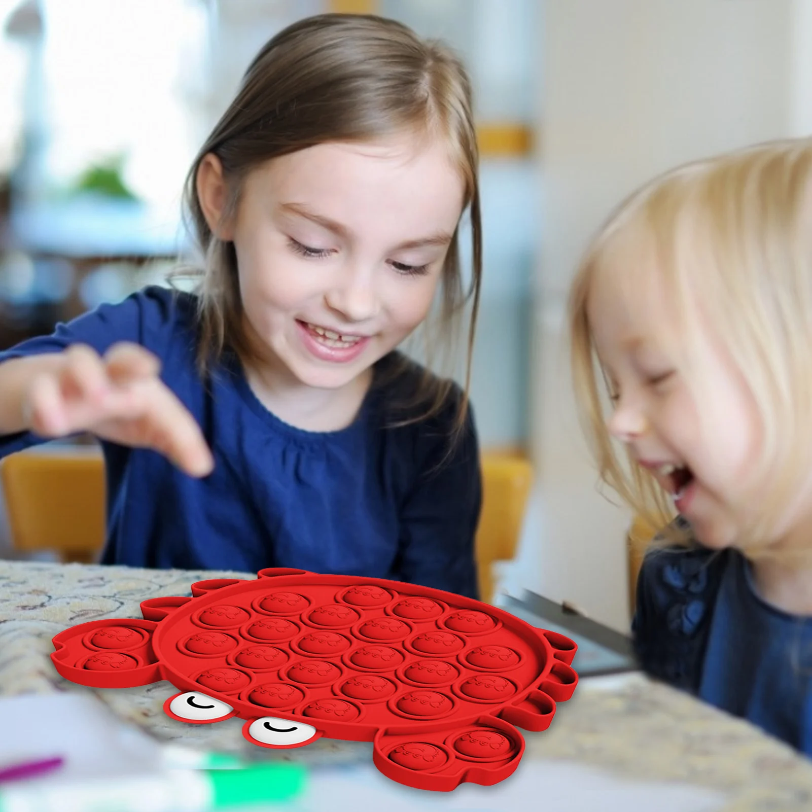 Пузырьками игрушка для снятия стресса форма краба Squeeze сенсорная с пузырьками